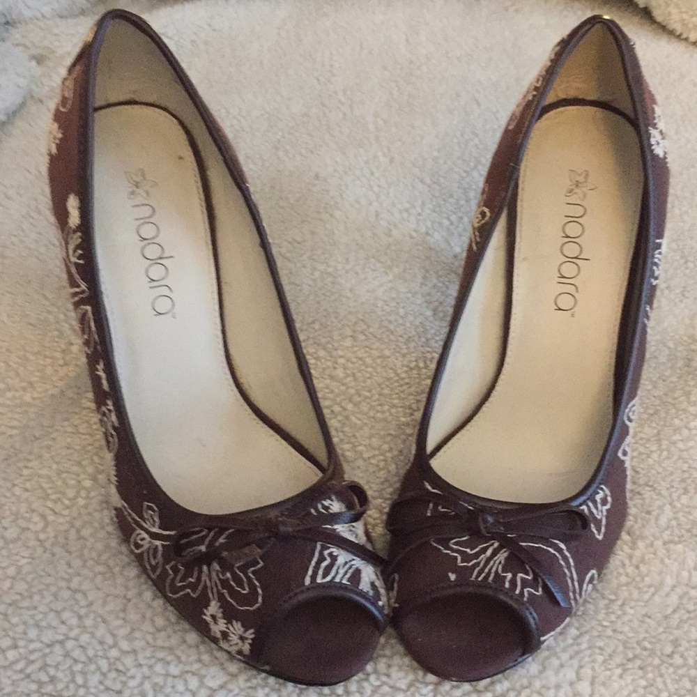 Nadara 4in Peep Toe Heels